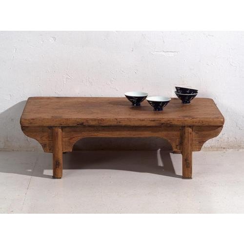 Low Antique Qing Dynasty Shanxi Kang Table in Pine For Sale - Image 9 of 10