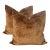Italian 24" Venezia Rame Velvet Pillows - A Pair For Sale