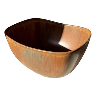 Stoneware Bowl by Carl-Harry Stålhane for Rörstrand, Sweden 1960s For Sale