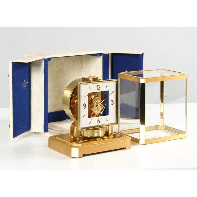 1960s Atmos Clock with Box and Documents by Jaeger Lecoultre, 1963 For Sale - Image 5 of 18