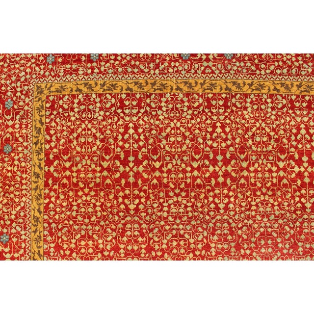 Textile Vintage Mamluk Rug With All-Over Ottoman Design by Keivan Woven Arts 8'11 X 11'9 For Sale - Image 7 of 12
