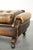English Chesterfield Ottoman in Cowhide Leather on Wheels For Sale - Image 10 of 13