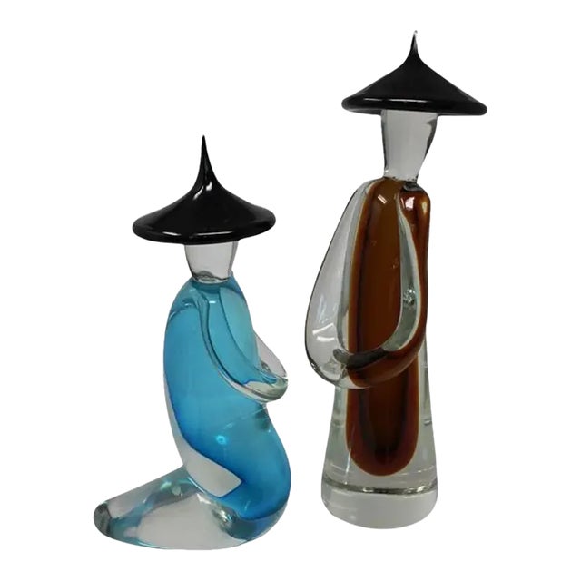 Wave Murano Glass - Giant Chinese Figures For Sale