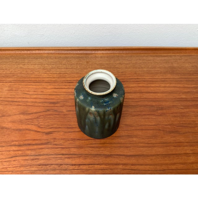 Ceramic Mid-Century Minimalist Studio Pottery Vase by Rolf Weber for Rolf Weber Steinzeug, 1960s For Sale - Image 7 of 18