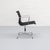 Eames EA 108 swivel chair, upholstered in black Hopsak with a polished aluminium/chrome base & armrests. Designed in 1958...