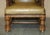 Victorian English Oak Hand Dyed Leather Library Reading Armchair For Sale - Image 10 of 18