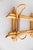 Italian Mid-Century Italian Bamboo Rattan Coat & Hat Rack For Sale - Image 3 of 6