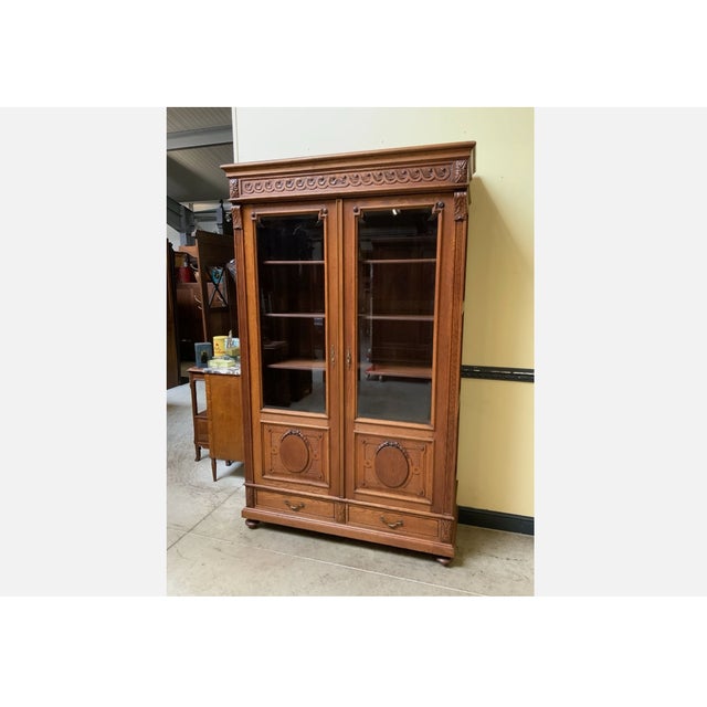 Antique Art Nouveau Display Cabinet, 1910 For Sale - Image 9 of 12