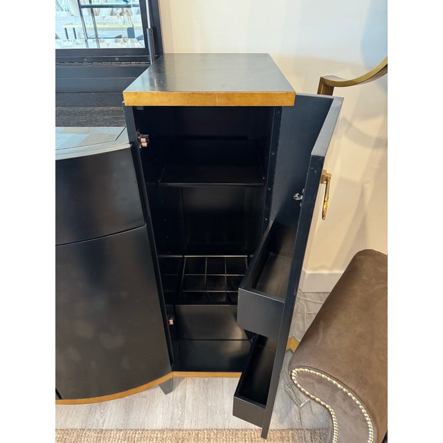 Black Caracole Black Bar Side Table For Sale - Image 8 of 8