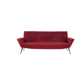 Model 548 3-Seater Sofa by Lenzi for Studio Tecnico A.P.A. Quarrata-Pistoia, 1950s For Sale