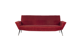 Model 548 3-Seater Sofa by Lenzi for Studio Tecnico A.P.A. Quarrata-Pistoia, 1950s