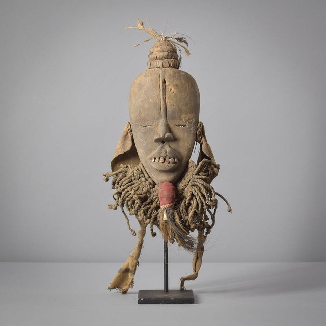 Wood Early 20th Century Dan Poro Ceremonial Mask For Sale - Image 7 of 10