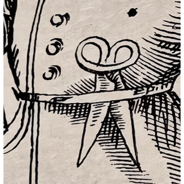 Salvador Dali, Eusthenes from Les Songes Drôlatiques de Pantagruel, Original Large Lithograph, 1973 For Sale - Image 6 of 10