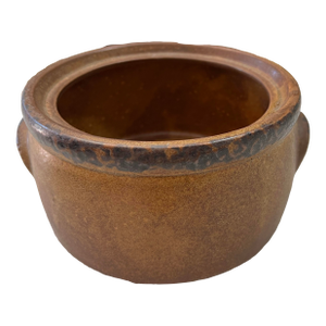 1970s Brown Ceramic Pottery McCoy Catchall