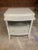 Caracole Caracole Fluted Nightstand in Gray Painted Wood With Integrated Tray & Bottom Drawer For Sale - Image 4 of 10