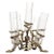 Art Nouveau 5 Branches Center Piece Cut Glass Vases For Sale - Image 13 of 13