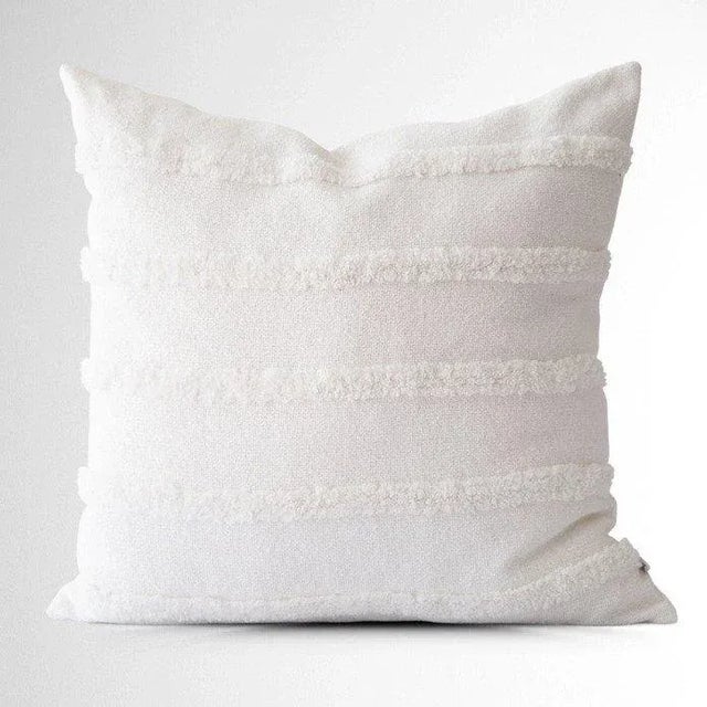This tufted striped pillow cover was made from the softest cotton with a barely-there two-tone effect for added richness...