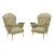 Restored Danish Armchairs With Rolled Arms. Circa 1950 . A Pair For Sale