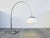 Metal Mid-Century Arch Floor Lamp in Chrome and White from Gebrüder Cosack, 1970s For Sale - Image 7 of 18