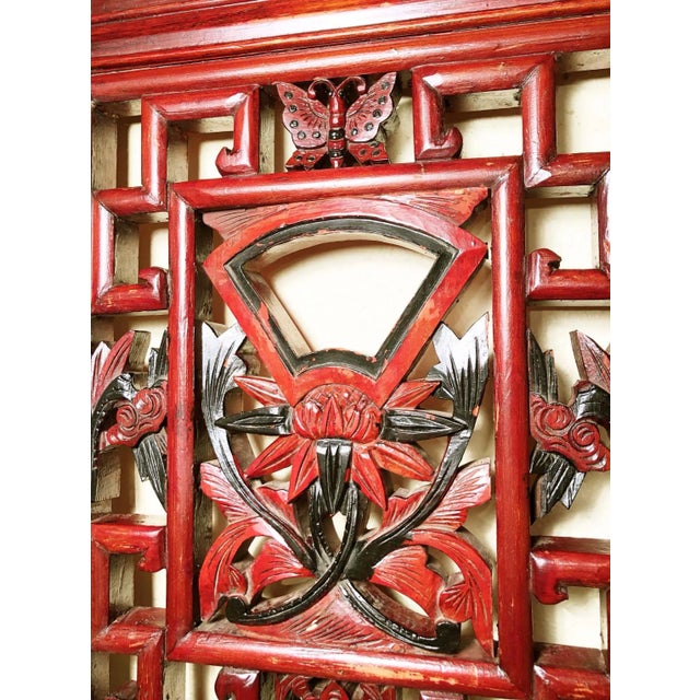 Antique Chinese Screen Panels, Cunninghamia Wood, Circa 1800-1849 - A Pair For Sale - Image 9 of 11