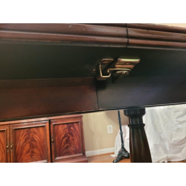 Maitland Smith Mahogany Double Pedestal Dining Table For Sale - Image 11 of 15