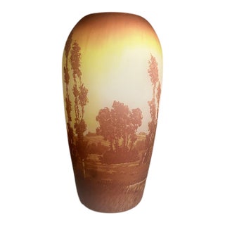 1920s Art Nouveau D’Argental Vase For Sale