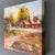 Original Impressionist Landscape Farm House Oil Painting Signed Rodden For Sale - Image 4 of 8