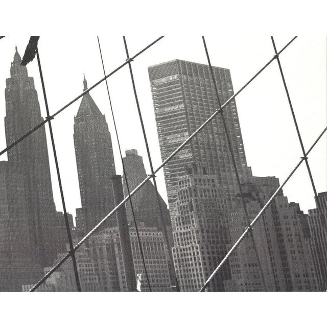 Modern 1991 Otto Bettmann 'Working on the Brooklyn Bridge' Offset Lithograph For Sale - Image 3 of 12