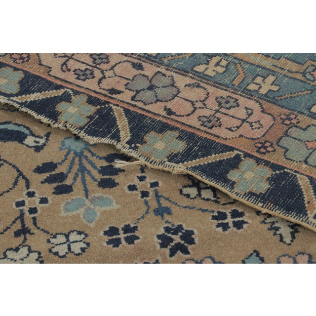 Late 18th Century Antique Chinese Ningxia Square Rug Pair With Flora & Fauna Play - Rug & Kilim For Sale - Image 5 of 9