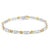 This unique geometric bracelet brings together open yellow gold links with diamond-embellished rectangular bands on a...
