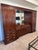 Vintage Thomasville Illuminated Cherry Queen Bed Unit- Headboard, Bridge, Nightstand Armoires, & Mirror For Sale - Image 16 of 18