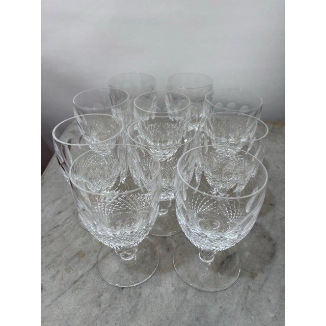 Waterford Colleen Short Stem Wine Glasses- Set of 10 For Sale In San Antonio - Image 6 of 8
