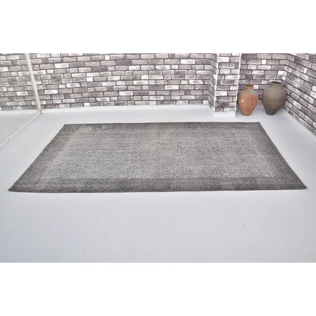 Handmade wool carpet in Turkish Anatolia , Vintage Oushak Rug,Turkish Vintage Anatolian Rug, Handmade wool Rug . One Of...