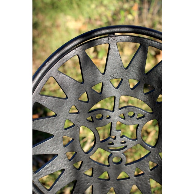 1960s Pair of Arthur Umanoff Attributed Sun Face Chairs For Sale - Image 9 of 12