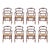 19th Set of Eight Spanish Armchairs With Cane Seat For Sale