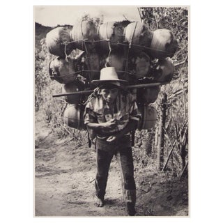 Hanna Seidel, Guatemalan Man, Black and White Photograph, 1960s For Sale