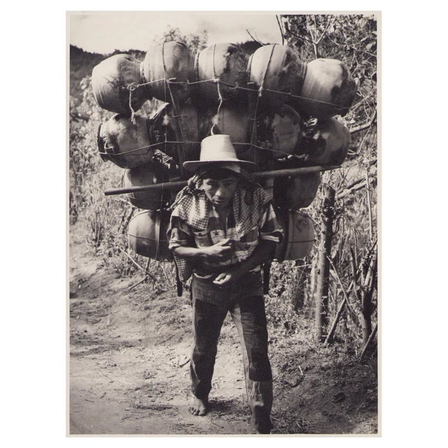 Hanna Seidel, Guatemalan Man, Black and White Photograph, 1960s For Sale