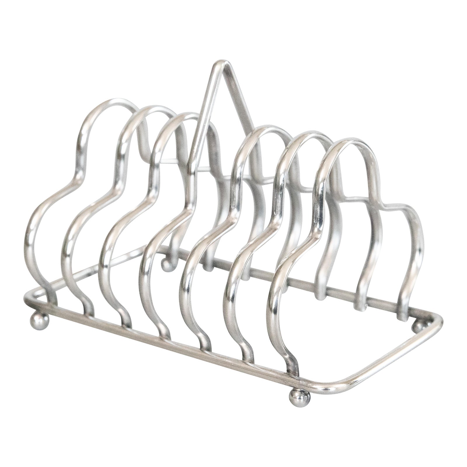 Art Deco Style English Silver Plate Toast Rack | Chairish