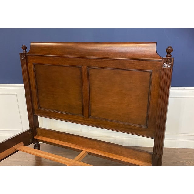 Leighton Hall Furniture Louis XVI Queen Size Bed by Leighton Hall - Showroom Sample For Sale - Image 4 of 8