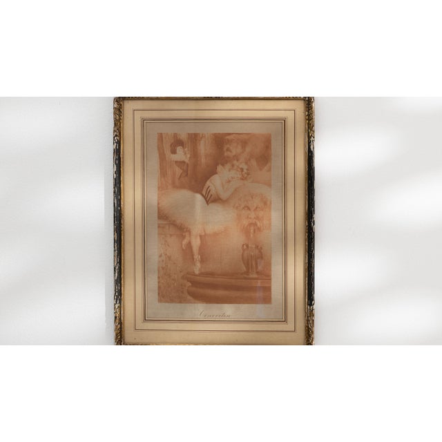 1900 - 1909 France Sienna Wood Painting For Sale - Image 13 of 15