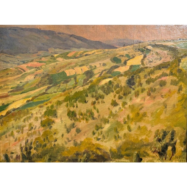 Heinrich Pforr, The Kirmesweg – View from Laudenbach to Uengsterode, Oil Painting on Canvas For Sale - Image 12 of 12