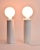 Late 20th Century Pair of Custom Made Mirrored Table Lamps With White Painted Wood Base For Sale - Image 11 of 13