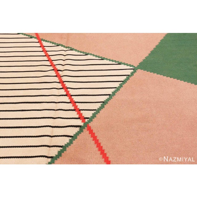 Nazmiyal Collection Antonin Kybal Vintage French Kilim Rug For Sale - Image 4 of 10
