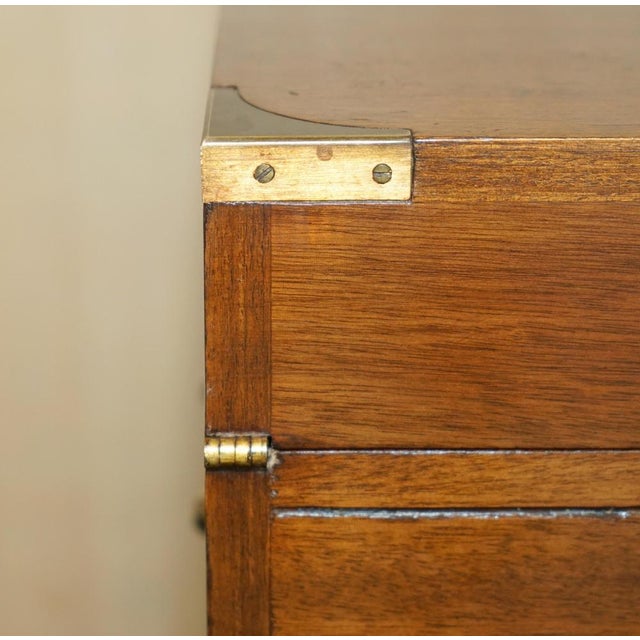 1920s Military Campaign Hardwood Drinks Cabinet, 1920s For Sale - Image 5 of 18