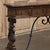Mid 20th Century Mid Century Spanish Walnut Sofa Table ~ Console With Hand Forged Iron Stretcher For Sale - Image 5 of 18