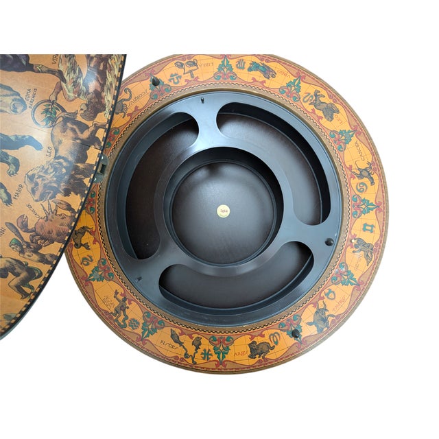 Brown Floor-Standing Bar Globe from Dedalo For Sale - Image 8 of 12