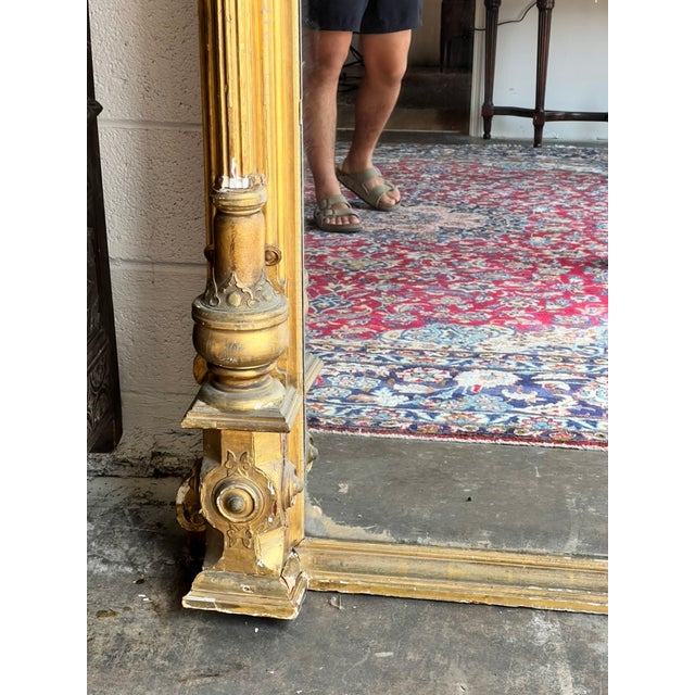 Glass Exceptional Monumental Victorian Renaissance Revival Pier Mirror, Circa 1870–1885 For Sale - Image 7 of 14
