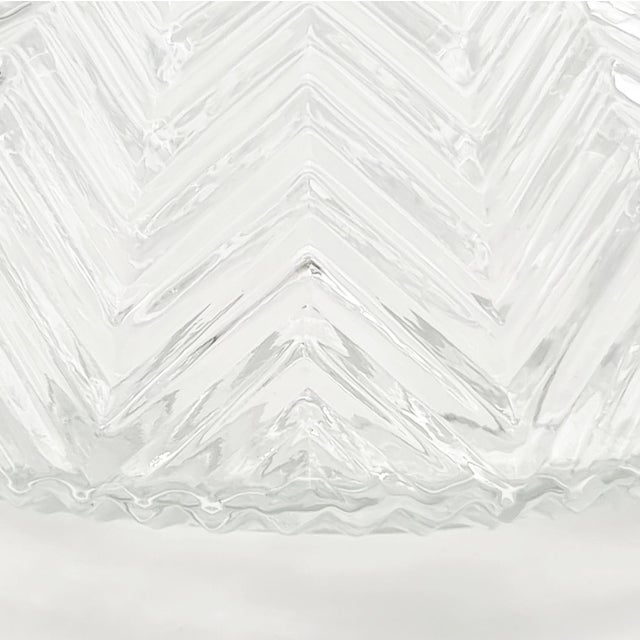 Mid-Century Modern Art Deco Glass Flush Mounts from Limburg, Germany, 1970s For Sale - Image 4 of 11