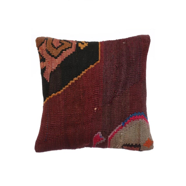 Decorative Kilim Pillow Cover For Sale - Image 4 of 4