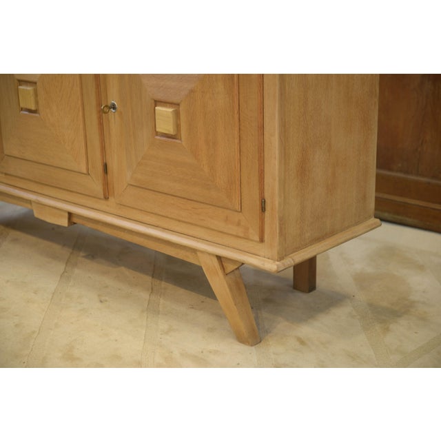 Vintage Three-Door Sideboard in Oak, 1950s For Sale - Image 10 of 14